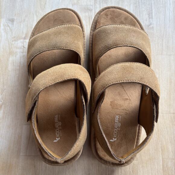 UGG Koolaburra Tizz Sandals Womens Sz 10 Chestnut Brown Slip On Strappy 1167750 - Picture 5 of 8